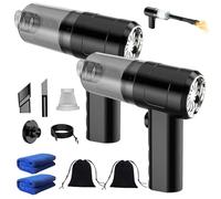 NNBWLMAEE Nieeydr Vacuum, Nieeydr Car Vacuum Cleaner Portable Cordless, Automatic Vacuums Cleaner Powerful Solutions Type-C Charging, Multi Functional Handheld Small Vacuums, for Car, Home (Silver*2)