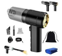 NNBWLMAEE Nieeydr Vacuum, Nieeydr Car Vacuum Cleaner Portable Cordless, Automatic Vacuums Cleaner Powerful Solutions Type-C Charging, Multi Functional Handheld Small Vacuums, for Car, Home (Gold)