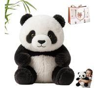 NNBWLMAEE Realistic Panda Plush, 2025 New Ultra-Soft Panda Plush Mimics, Amazing Present, Multiple Uses, 30cm, For Nursery Display, Room Decor Or Relaxation (1PC)
