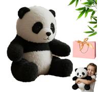 NNBWLMAEE Realistic Panda Plush for Emotionals Support, 2025 New Ultra-Soft Plush Mimics, Realistic Emotional Companion Toy, Panda Teddy, for Soothing Sleep, Loneliness Relie (11.8in)
