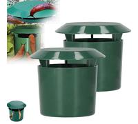 NNBWLMAEE Slug Beer Traps for Garden, Snail Trap Catcher Tool, Snail Cage Eco-Friendly, Reusable Plastic Snail Trapper, Snail Slug Beer Plastic Box for Garden Farm (2PCS)