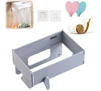 NNBWLMAEE Space-Saving Foldable Trash Bag Holder, 2026 New Magnetic Closure Waste Bag Hanger Racks, Multifunctional Portable Hanging Trash Holder No-Drill, for Cabinet Doors Bathroom, Table (Gray)