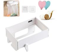 NNBWLMAEE Space-Saving Foldable Trash Bag Holder, 2026 New Magnetic Closure Waste Bag Hanger Racks, Multifunctional Portable Hanging Trash Holder No-Drill, for Cabinet Doors Bathroom, Table (White)
