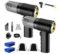 NNBWLMAEE Vacuum, Car Vacuum Cleaner Portable Cordless, Automatic Vacuums Cleaner Powerful Solutions Type-C Charging, Multi Functional Handheld Small Vacuums, for Car, Home (Gold*2)