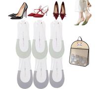 NNBWLMAEE Wateresty Toe Topper Socks, Wateresty Socks, Low Cut Half Toe Topper Sock with Non-slip Straps, Invisible Half Toe topper Footies, for Women Ladies Sneakers High-heel Shoes (6PCS-7)