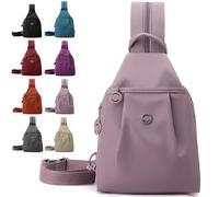 NNBWLMAEE Waterproof 2-Way Commuter Bag, Large Capacity 3-in-1 Multifunctional Sling Bags for Backpack/Shoulder/Crossbody (B)