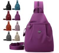 NNBWLMAEE Waterproof 2-Way Commuter Bag, Large Capacity 3-in-1 Multifunctional Sling Bags for Backpack/Shoulder/Crossbody (G)