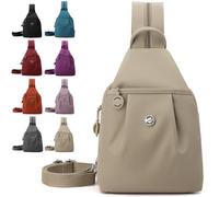 NNBWLMAEE Waterproof 2-Way Commuter Bag, Large Capacity 3-in-1 Multifunctional Sling Bags for Backpack/Shoulder/Crossbody (C)