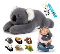 NNBWLMAEE Weighted Panda Stuffed Animal, Weighted Stuffed Animal, Weighteds Animals for Kids & Adults, Pandas Teddy Bear Dinosaur Stuffeds Toys, for Anxiety Relief & Sleep Support (11.8in,Koala)