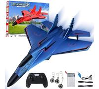 NNBWLMAEE Zy 530 Pro RC Plane, 2,4 GHz RC modello di aereo da combattimento, elicottero RC con luci, luce elettrica 360 ° Flip Remote Control Aircraft, per Aldult e principianti (320-blu)