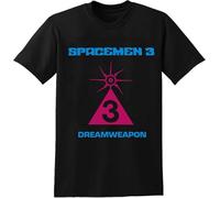 NNCKPYSOU Spacemen 3 & Reg Dreamweapon Mens T-Shirt Unisex Tee Black