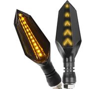 NNJIEUPO Moto Luce di Marcia Compatibile con CB1000R 2008 2009 2010 2012 1 Paio di Luci di Direzione Anteriori E Posteriori per Motociclette, Indicatori di Direzione Lampeggianti Pieghevoli
