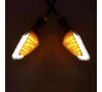 NNJIEUPO Moto Luce di Marcia Compatibile con ER6N per ER6F 1 Paio di Indicatori di Direzione per Moto Indicatori di Direzione Lampeggianti Lampade di Ricambio