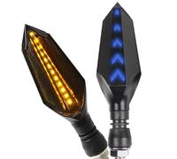 NNJIEUPO Moto Luce di Marcia Compatibile con Suzuki per GSXR150 per GSXR250 per GSXR400 Motocicletta Sinistra Destra Indicatori di Direzione Luce Lampeggiante Indicatore di Direzione Coda Destra