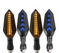 NNJIEUPO Moto Luce di Marcia Compatibile con Yamaha per R6 2005 2006 Moto Anteriore Posteriore Indicatori di Direzione Pieghevoli Lampeggianti Indicatore di Direzione Lampeggiatore di Coda Scorrevole