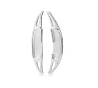 NNJIEUPO Palette Volante Compatibile con Captur per La Seconda per Generazione 2020 2021 2022 2023 2024 Accessori per Auto Paddle del Cambio al Volante Estensione Paddle del Cambio Copertura(Silver)