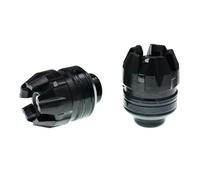 NNJIEUPO Slider Telaio Moto Universale 2 Pezzi Moto Anteriore Posteriore Forcella Ruota Crash Protettore Anti-Caduta Telaio Slider Protezione Moto Crash Proteggere Motocross