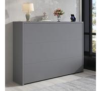 NNJN Scrivania pieghevole con ruote e caricatore wireless, posto di lavoro 2 in 1, 115 x 27 x 93 cm, superficie del tavolo 95 x 51 cm, con ripiano e anti ribaltamento, ruote con scrivania dei freni