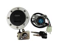 NNMIKOLC Moto Chiave di accensione Compatibile con Suzuki per GSF400 per Bandit per GK7AA 1995-2000 Moto Tappo Serbatoio Carburante Coperchio Interruttore di Accensione per Chiave Sedile Parti