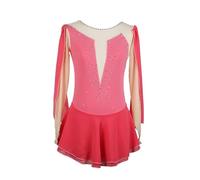 Nnnydjy Abiti Classici Per Il Pattinaggio Per Il Pattinaggio Per Le Figure Per Ragazze Costume Da Ballo Da Pattinaggio A Rulli Maschia Lunga Leotardie Di Ginnastica Ritmica Gonne Da Ballo,A,11_13Years