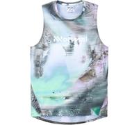 Nnormal - Canotta da running - Race Tank Nature Print per Uomo - Taglia L - Grigio Grigio L