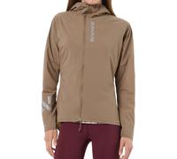 Nnormal - Giacca da trail running antivento - Trail Wind Jacket W Brown per Donne in Nylon - Taglia M - Marrone