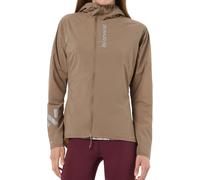 Nnormal - Giacca da trail running antivento - Trail Wind Jacket W Brown per Donne in Nylon - Taglia S - Marrone