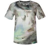 Nnormal - T-shirt da gara - Race T-Shirt W Nature Print per Donne - Taglia S - Grigio