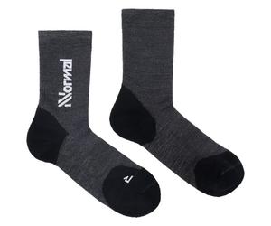 NNormal - Merino Sock 2 - Calze da running EU 43-46 grigio/nero