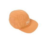 Nnormal - Casco da running con visiera piatta traspirante - Race Cap Orange in Poliestere Riciclato - Arancione