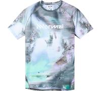 Nnormal - T-shirt da gara - Race T-Shirt W Nature Print per Donne - Taglia M - Grigio Grigio M