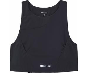 Nnormal - Versatile e durevole, tops da trail stretch - Trail Crop Top 02 W Black per Donne in Poliestere Riciclato - Taglia S - Nero