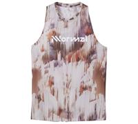 Nnormal - Canottiera da running da donna ultraleggera e altamente traspirante - Race Tank 02 W Print per Donne in Poliestere Riciclato - Taglia M - Marrone