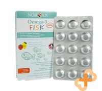 NNORSAN Omega-3 KIDS Gelatina, 45 Gommose Al Limone E Fragola Con Vitamine