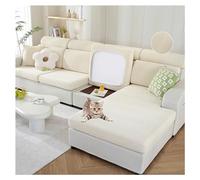 NNSMUN Copriseduta Divano Copri Elastico Cuscini Seduta Sedie Arredamento Copricuscini Coprisedia Cuscino Elasticizzato per Cuscino del Sedile del Divano Coprisedile (Beige,Schienale)