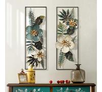 NNYCC Decorazioni murali per Il Soggiorno Opere d'Arte in Metallo di Lusso corridoi Scale Sculture murali realizzate a Mano dipinte Mano Aggiungi Tocco Lusso discreto alla Tua casa,89cm