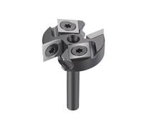 NnYuaUil Punta for pialla for legno a 2 taglienti da 1/4 di pollice e 1-1/4 di pollice, gambo, inserto in carburo, spianatura della lastra