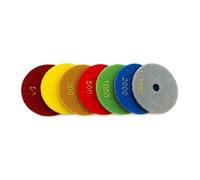 NnYuaUil Set di 7 tamponi lucidanti diamantati da 4 pollici for dischi abrasivi for pavimenti in marmo