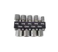 NnYuaUil Set di cacciaviti con attacco esagonale da 5-12 mm, 1/4 di pollice, adattatore for trapano, ugelli for manicotti a bussola esagonale, for utensili for la lavorazione del legno