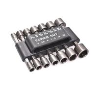 NnYuaUil Set di cacciaviti con attacco esagonale da 5-12 mm, 1/4 di pollice, adattatore for trapano, ugelli for manicotti a bussola esagonale, for utensili for la lavorazione del legno