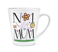 No.1 Mamma Cuori 341ml Latte Tazza - Divertente Festa Della Mamma Love Migliore
