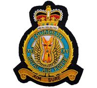 No. 15 Squadron Royal Air Force GOLD WIRED Patch Badge - MOD LICENSED