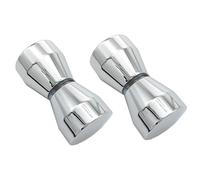 NO 2 Pezzi Maniglie per Porta Doccia, Maniglia per Porta Doccia in Lega di Alluminio, Metallo Doccia in Vetro Porta Maniglia Cromato per Bagno Cucina Casa Ufficio Hotel