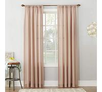 No. 918 Amalfi - Tenda a pannello semi-velata in misto lino, 137,2 x 213,4 cm, rosa cipria