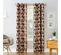 No. 918 Celestial Tenda a Pannello con Stampa Geometrica, Poliestere, Rosso Paprika, W 48" x L 84" (1 Panels)