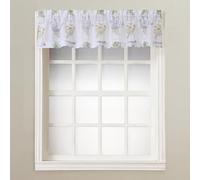 No. 918 Eve da Giardino Floreale Kitchen Curtain Swag Pair, Poliestere, White, 54" x 14"