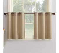 No. 918 Montego Casual Textured Semi-Sheer Grommet Kitchen Curtain Tie