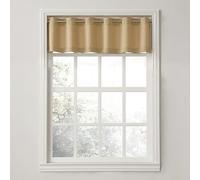 No. 918 Montego - Mantovana da Cucina in Stile Casual, Testurizzato, Semitrasparente, 142 x 35,6 cm, Colore: Tortora