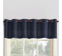 No. 918 Tenda a manto con occhielli semitrasparente Montego Casual Textured 56"""" x 14"""" Coppia di ripiani per cucina Blu navy