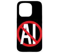 No ai contenuti generati dall'IA Anti Digital Age Stop AI Protest Custodia per iPhone 15 Pro